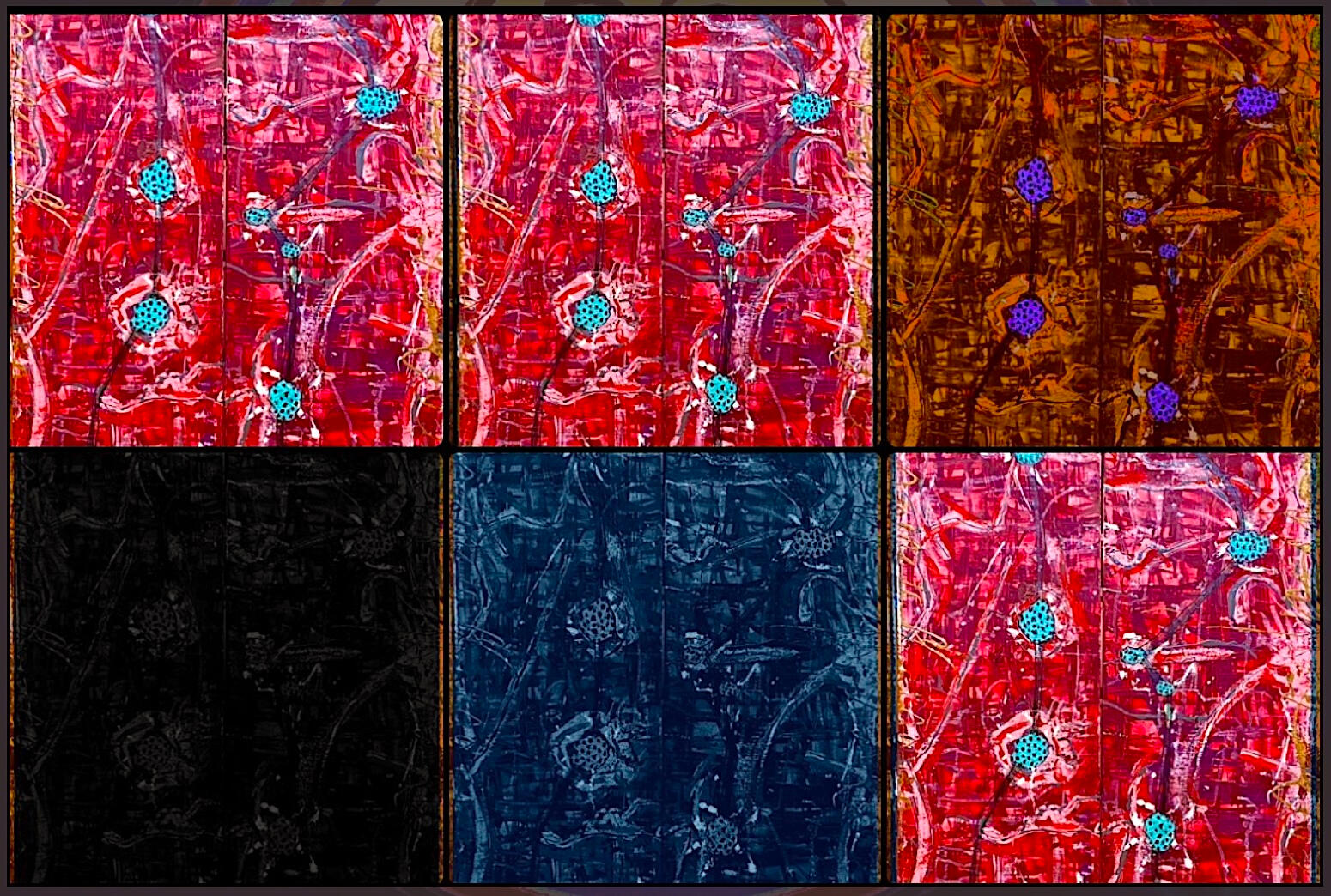 Mixed Abstract Split 6