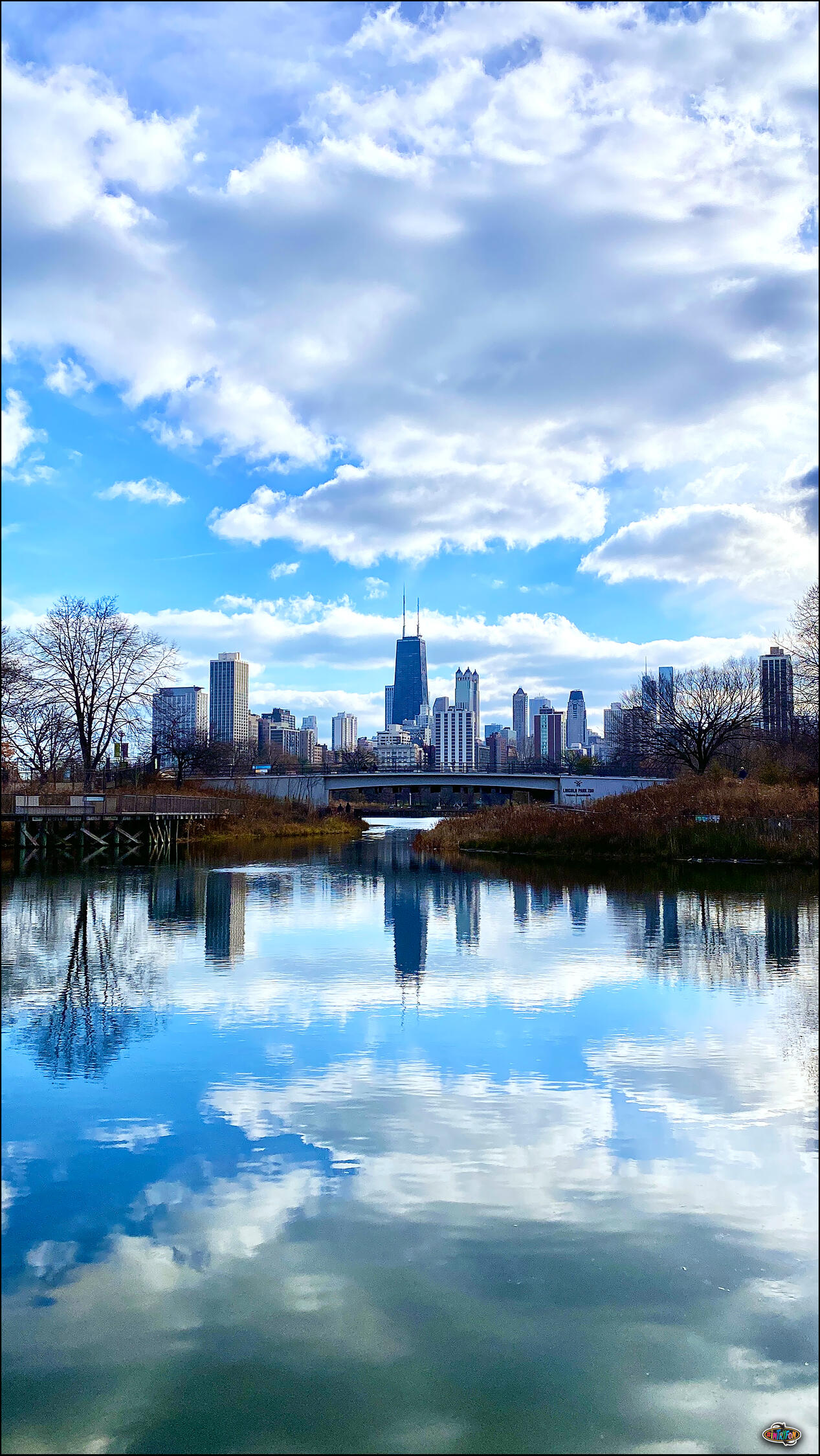 Skyline Reflection - Lincoln Park, IL.