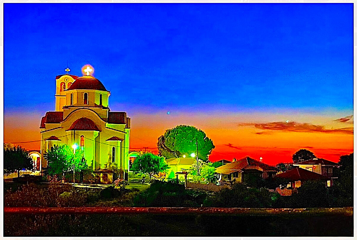 Sun Set Church - Greece